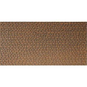 TERRAIN - NATURE Modélisme HO - FALLER - Plaque de mur : Grès rouge brun - Accessoires de décor - Echelle HO 1/87