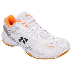 CHAUSSURES BADMINTON Chaussures YONEX Power Cushion 65 Z3 Wide White Orange Blanc - Homme/Adulte