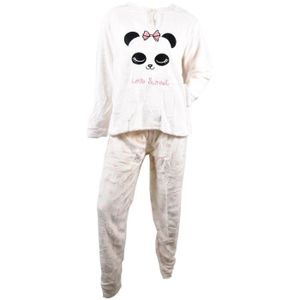 PYJAMA Pyjama Femme Long SWEET SECRET - Q1550 POLAIRE ECRU