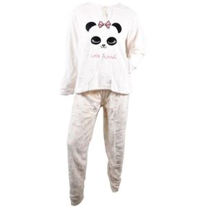 Niwicee Pyjama Femme Polaire Ensemble de Pyjama Femme Hiver Manche Longue  Ultra Pyjama Doux Deux Pièces épaississant Et Chaud Pyjama Manches Longues