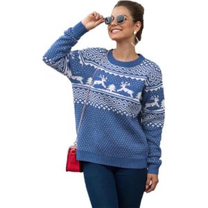iClosam Pull Noel Femme Renne Pull Bonhomme Col Rond Tricoté Hiver 