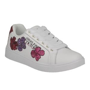 baskets fleuries femme