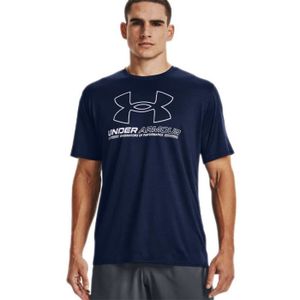 T-SHIRT MAILLOT DE SPORT Tee-shirt Fitness - UNDER ARMOUR - TRAINING VENT GRAPHIC - Bleu marine - Manches courtes - Respirant