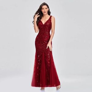 Robe a paillette discount rouge