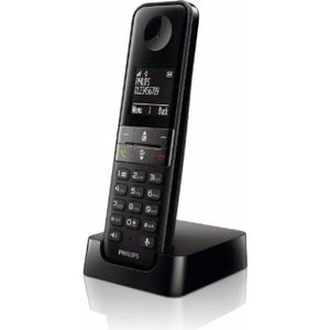 Téléphone fixe Philips - Téléphone DECT D4701B sans fil - écran 4