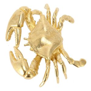 OBJET DÉCORATIF Qiilu crabe en laiton Figurine de crabe de Style r