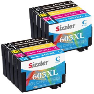 Pack de 12 cartouches d'encre Epson 502 XL pour XP-5100/5105 et  WF-2860/2865/2880/2885 - Sizzler