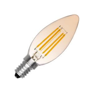 AMPOULE - LED TECHBREY Ampoule LED Filament E14 6W 720 lm Dimmable C35 Bougie Gold Ø35x97 mm Blanc Chaud 2700K 360º