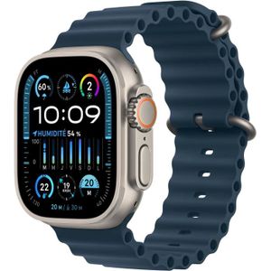 MONTRE CONNECTÉE Apple Watch Ultra 2 GPS + Cellular- 49mm - Boîtier Titanium - Bracelet Blue Ocean Band