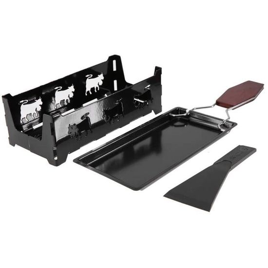 Boska Barbecue à fromage en acier inoxydable – Poêle à fromage à raclette avec spatule – pour cuisiner