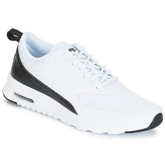 NIKE Baskets Air Max Thea Femme Blanc et Noir Blanc et noir Cdiscount Chaussures