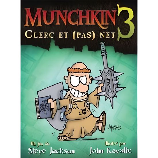 Munchkin 3 , clerc et (pas) net , 2 édition 