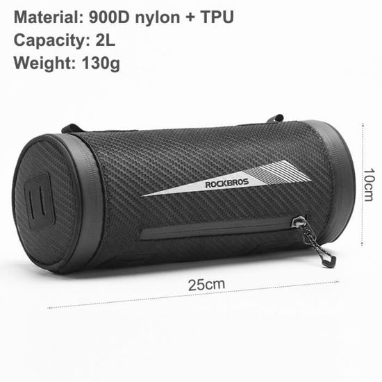 ROCKBROS sac avant de vélo 2.1L grande capacité rangement d