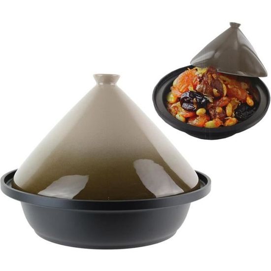 Tajine céramique induction Delight Emile Henry vert Cèdre 33 cm