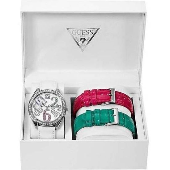 Montre Femme Guess U10565L2 Coffret 3 bracelets… Bleu, Rose, Blanc, -  Achat/vente montre - Cdiscount
