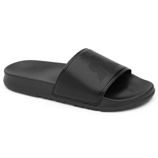 Claquettes femme Le Coq Sportif Slide Diamond noir Cdiscount Sport