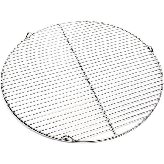 Grille Ronde De Barbecue En Acier Inoxydable - 40 Cm De Diamètre - Pour Camping Et Jardin