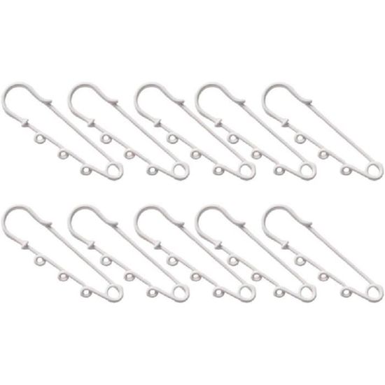 Lot De 10 Broches à Longues Aiguilles DIY - Couleur Or, Cuivre, 7,1 Cm, Pour Accessoires