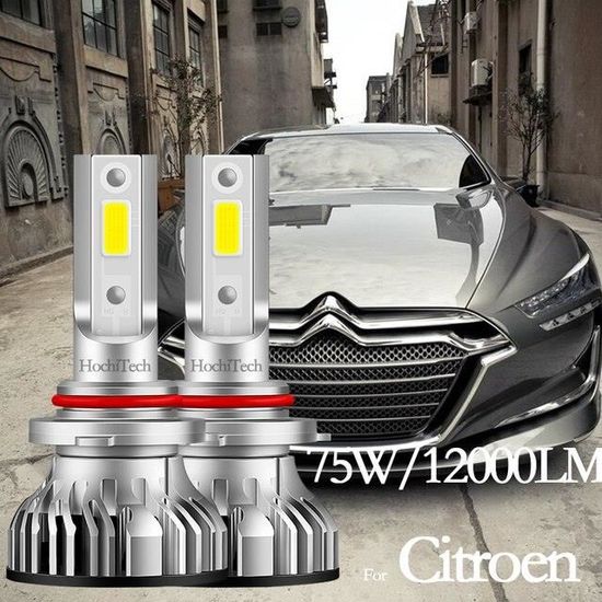 AMPOULE PHARE,H1Ampoules de phares antibrouillard Led, pour citroën