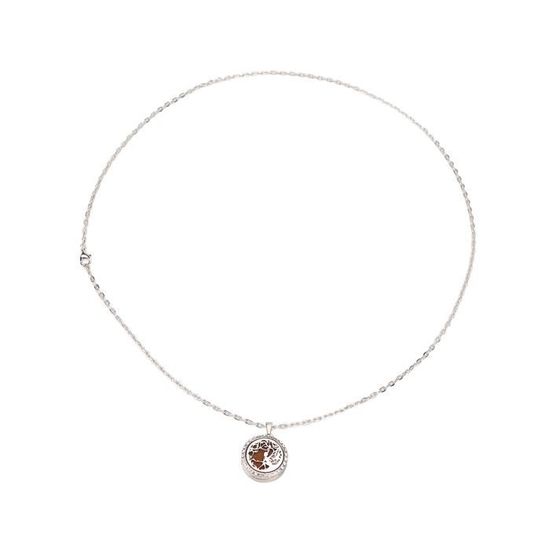 Collier Diffuseur Huiles Essentielles, Collier Femme Fantaisie, Inoxydable Bracelet D'aromathérapie Réglable Avec 10 Tampons De Recharge, Bon Cadeau De Fête Des Mères Noël Saint-Valentin