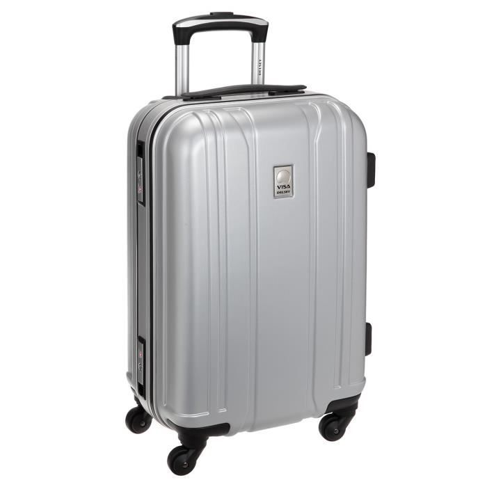 Valise Cabine Rigide Raazeb 20 Pouces - 4 Roues, Noir, ABS, Légère, Occasion (bon état)