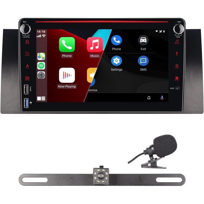Autoradio Compatible Avec CarplayAndroid Auto Pour Bmw E39 E53 5 Série