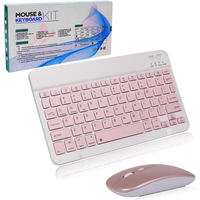 Mini Clavier Sans Fil Pliable, Clavier Bluetooth Avec Pavé Tactile