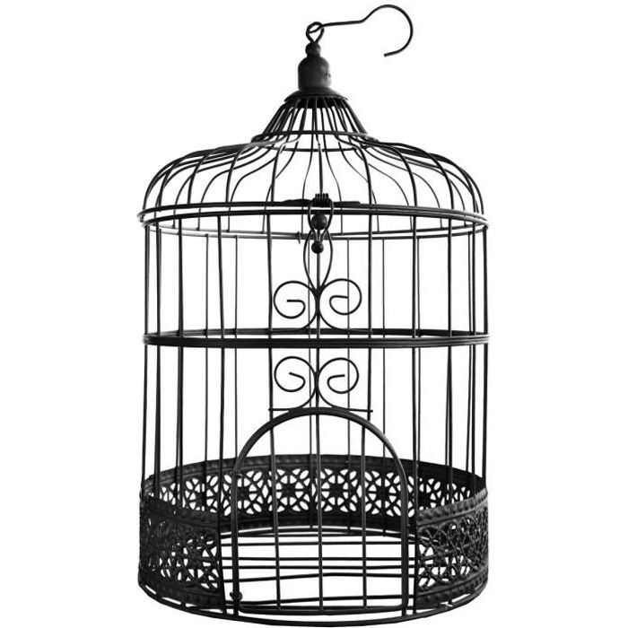 SANTEX Urne Tirelire cage noir