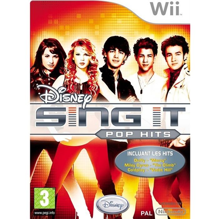 DISNEY Classiques - Jeu WII Sing It Pop Hits