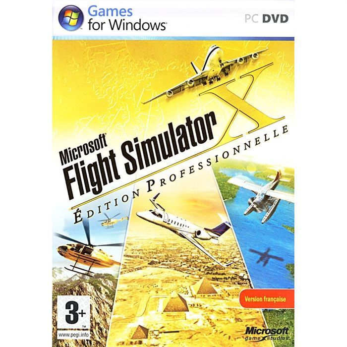 FLIGHT SIMULATOR X EDITION PROFESSIONNELLE / PC DV - Microsoft Oem