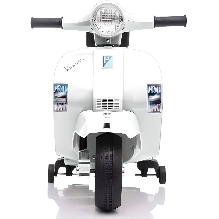 Vespa classique PX150 Mini officielle Blanc - Moto électique pour enfant avec batterie