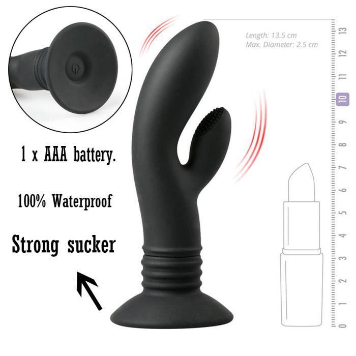 Vibrator Sucker Waterproof G Spot Massager Anal Adult Sex Toys pour les femmes @zo660