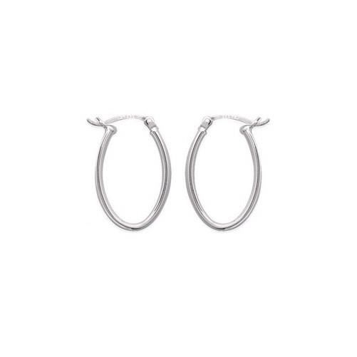Créoles OVALE ARGENT 2,7cm Fermoir Vector