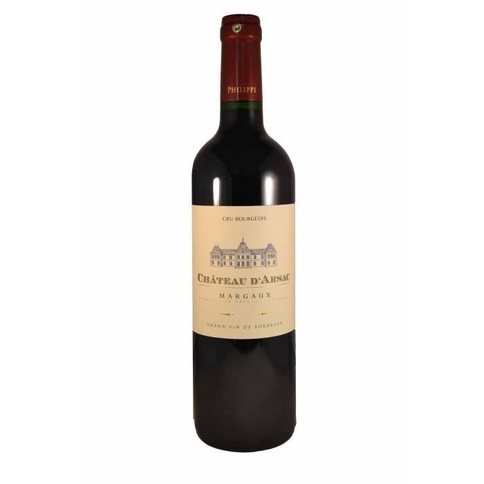 Château D'ARSAC Cru Bourgeois MDC HVE 3 2016 AOP MARGAUX -Vin rouge de Bordeaux - 75cl