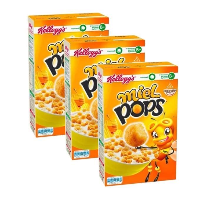 Kellogg’s Miel Pops 400g (lot de 3 paquets)