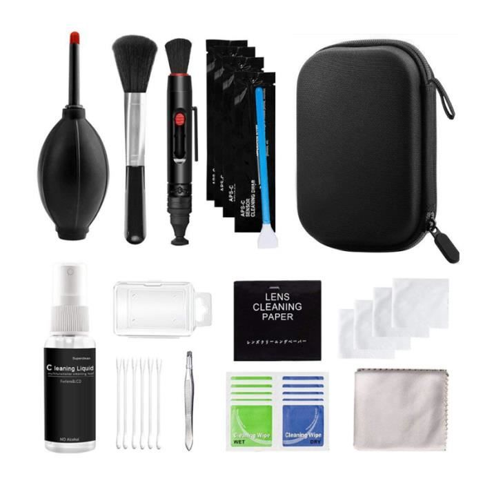 29 pièces outil de nettoyage de caméra ensemble d'outils de d'objectif de Kit de de MAINTENANCE - PHOTO - OPTICAL CLEANING