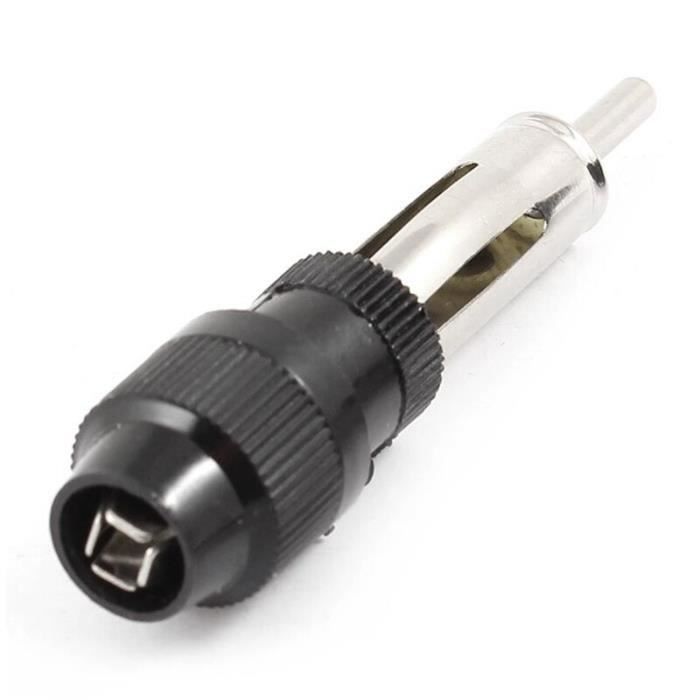 Adaptateur d'antenne AM-FM pour autoradio, 2 pièces, connecteur mâle, noir Black -FY2753