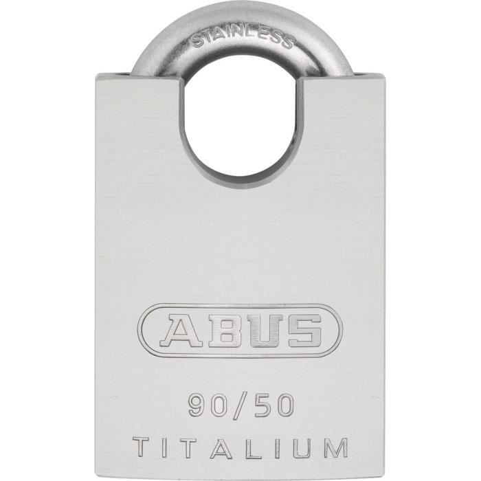 ABUS 90RK-50 B-DF Cadenas blinde 50 mm Titanium inoxydable