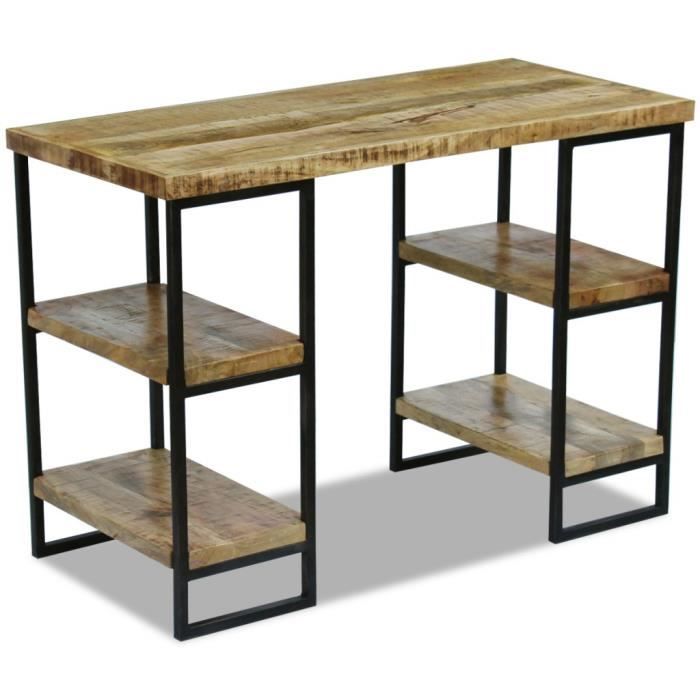 Bureau en bois de manguier 110 x 55 x 76 cm