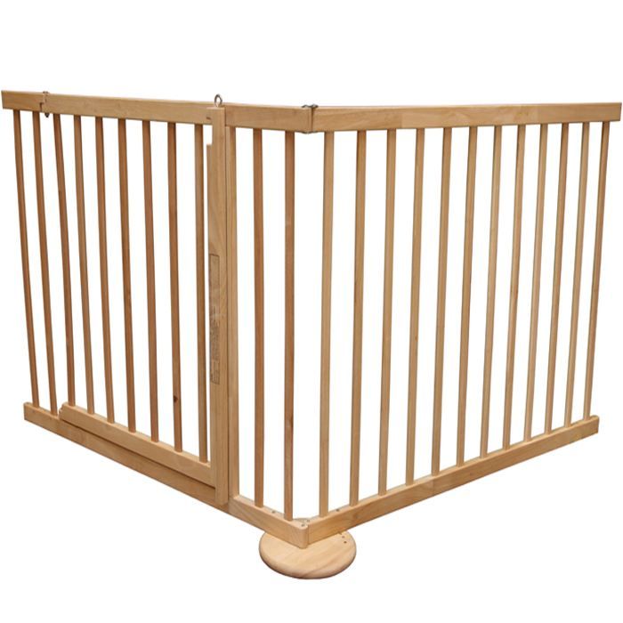 Barrière de sécurité Max 120-170cm, en bois, 2 …