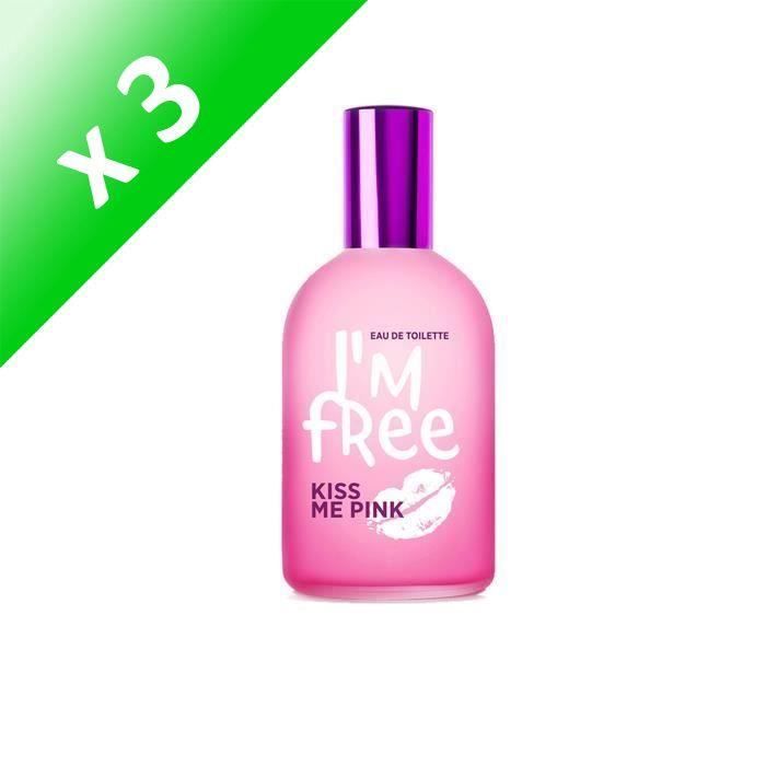 I'm free kiss me pink 110ml (Lot de 3)