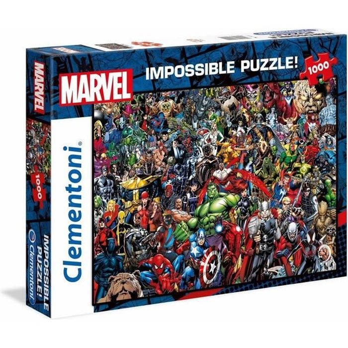 Clementoni - Impossible 1000 pièces - Marvel