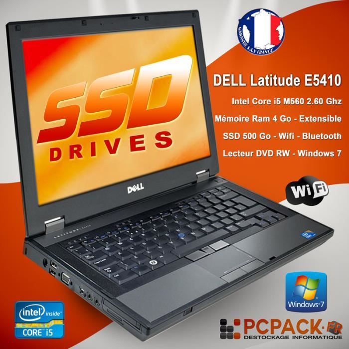 Dell Latitude E5410 Core I5 M560 2.66 Ghz 4 Go 500 Go Ssd
