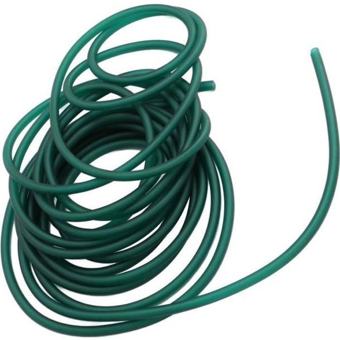 Ensembles de bandes tubulaires en caoutchouc élastique en latex naturel pour faire de l'entraînement (5 m / 16.4ft) Vert