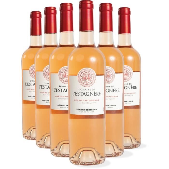 Domaine de l'Estagnère - Cité de Carcassonne - Vin rosé x6