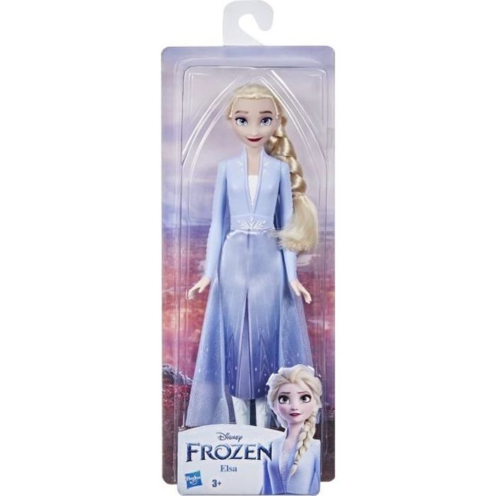 DISNEY LA REINE DES NEIGES 2 - Poupée Elsa Poussière d'Étoiles avec jupe, bottes et longs cheveux blonds - pour enfants - dès 3 ans