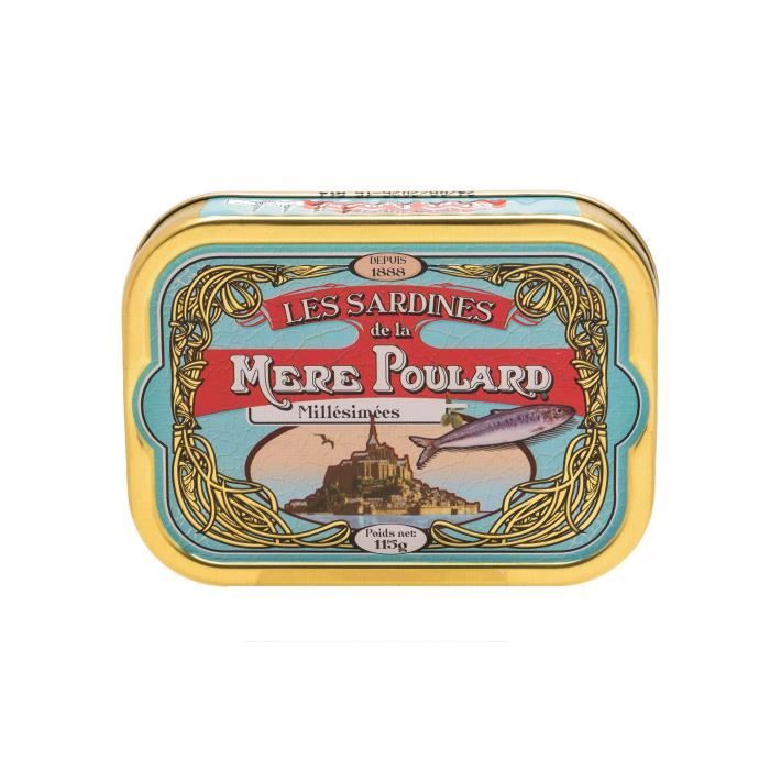 Biscuiterie la Mère Poulard Sardines Millésimées A L'Huile D'Olive (Bleu) 115g