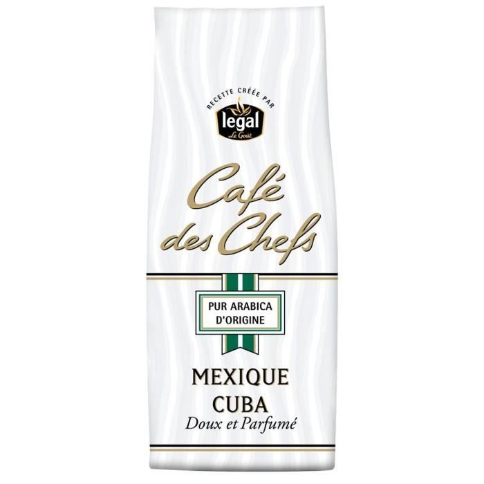 LEGAL Cafés des Chefs Mexique Cuba Moulu - 250 g