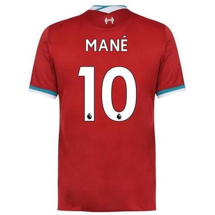 Maillot Homme Nike FC Liverpool Domicile Saison 2020-2021 Flocage Officiel Numéro 10 Mané