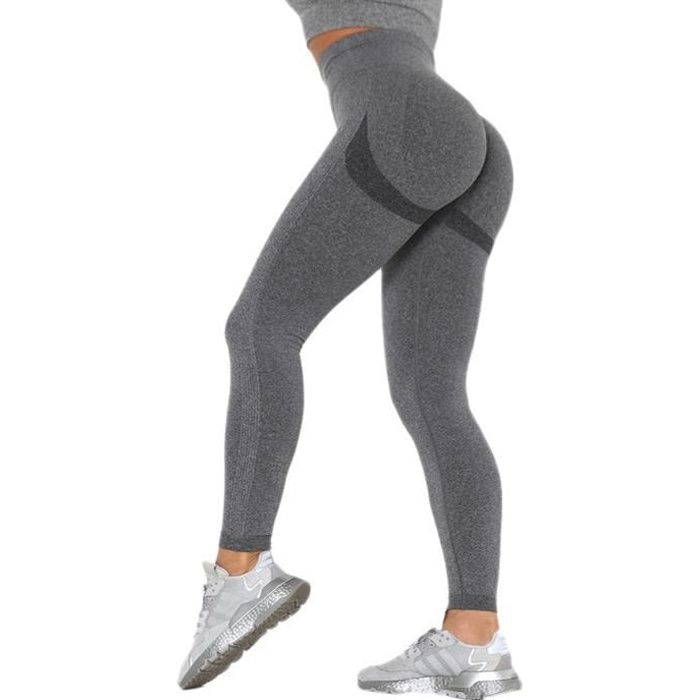Legging de sport - Push-Up sans couture - Grey-leggings